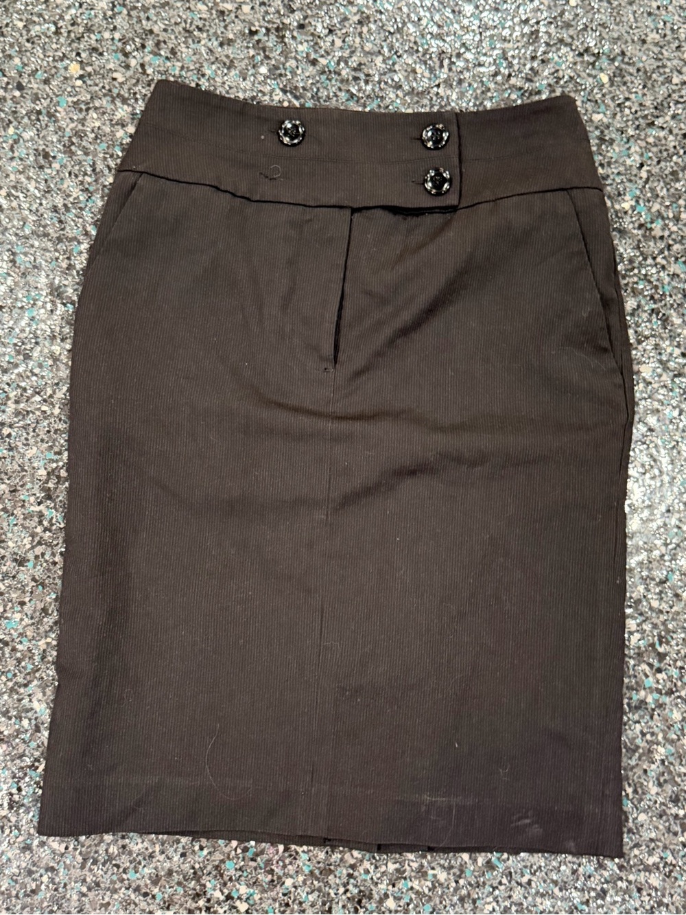 H&M Straight Pencil Skirt Women’s Size 4 Black Pin Stripe